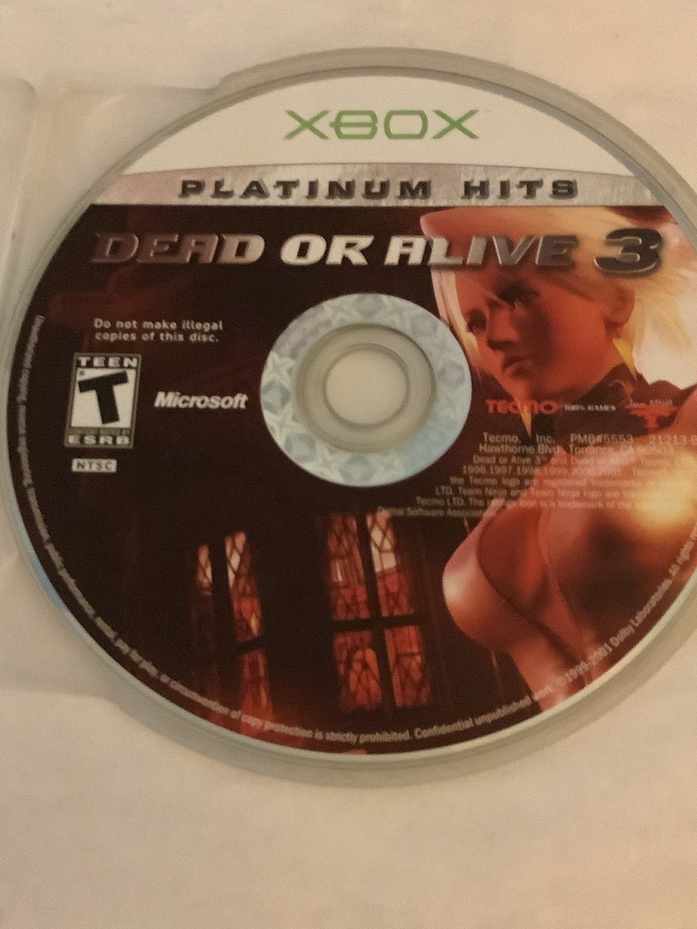 Xbox Platinum Hits Dead or Alive 3